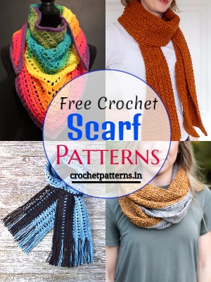 14 Free Crochet Keyhole Scarf Patterns