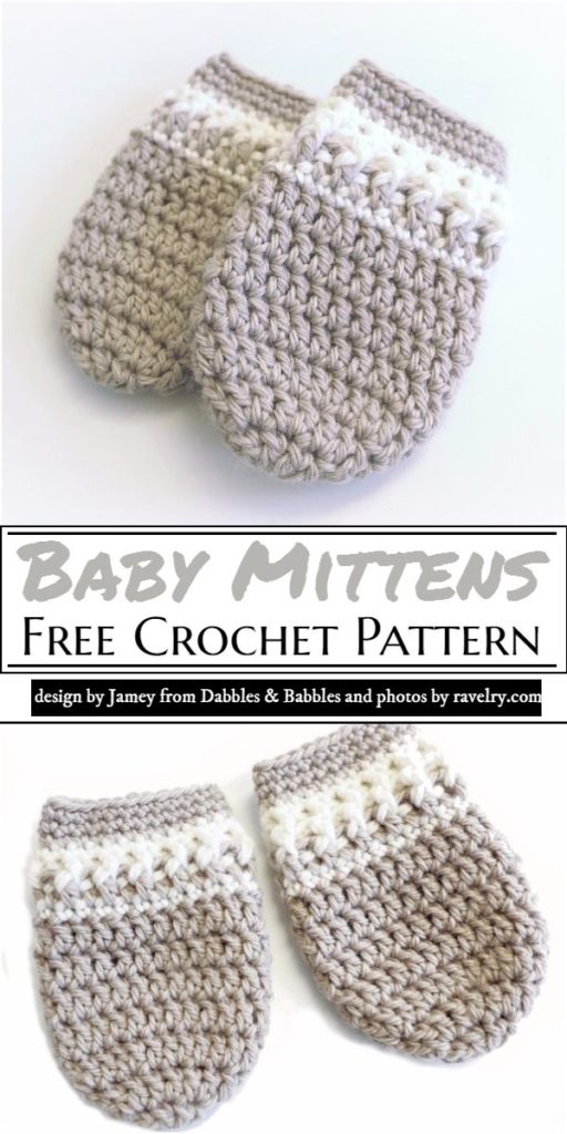 24 Cozy And Stylish Free Crochet Baby Mitten Patterns