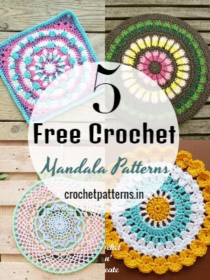 5 Free Crochet Mandala Patterns | Crochet Patterns