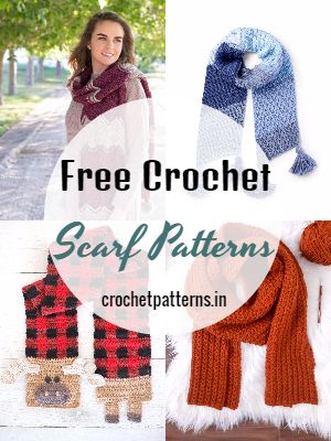 14 Free Crochet Keyhole Scarf Patterns