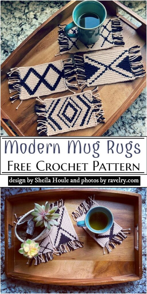 20 Free Crochet Mug Rug Patterns All Stylish & Functional Too!