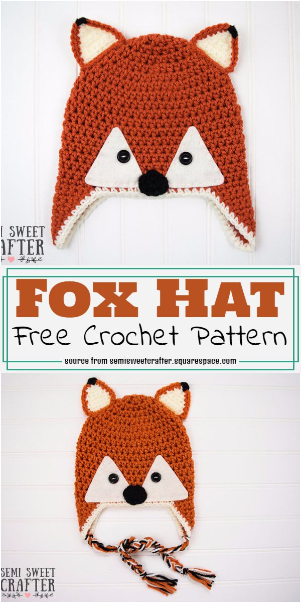 11 Free Crochet Fox Hat Patterns