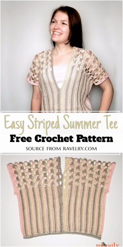 20 Top Crochet Tee Patterns For Ladies To Try This Summer Season - Free ...