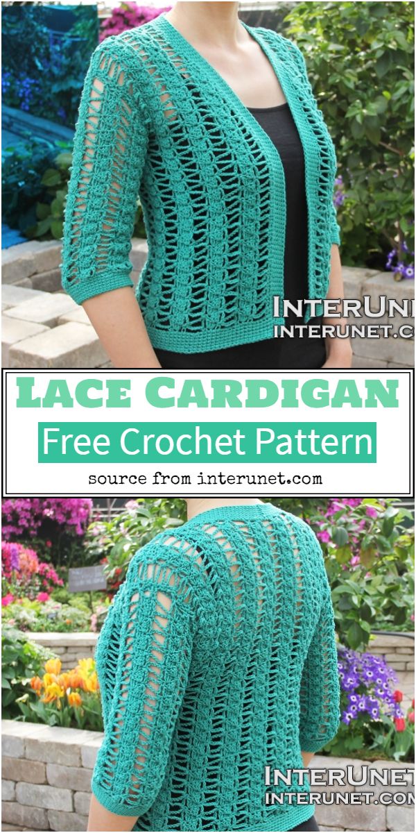 50 Free Crochet Cardigan Patterns (Design & Ideas)