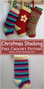 21 Free Crochet Christmas Stocking Patterns