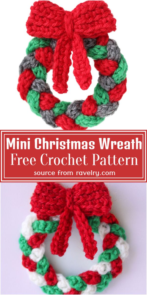 Free Crochet Christmas Wreath Patterns