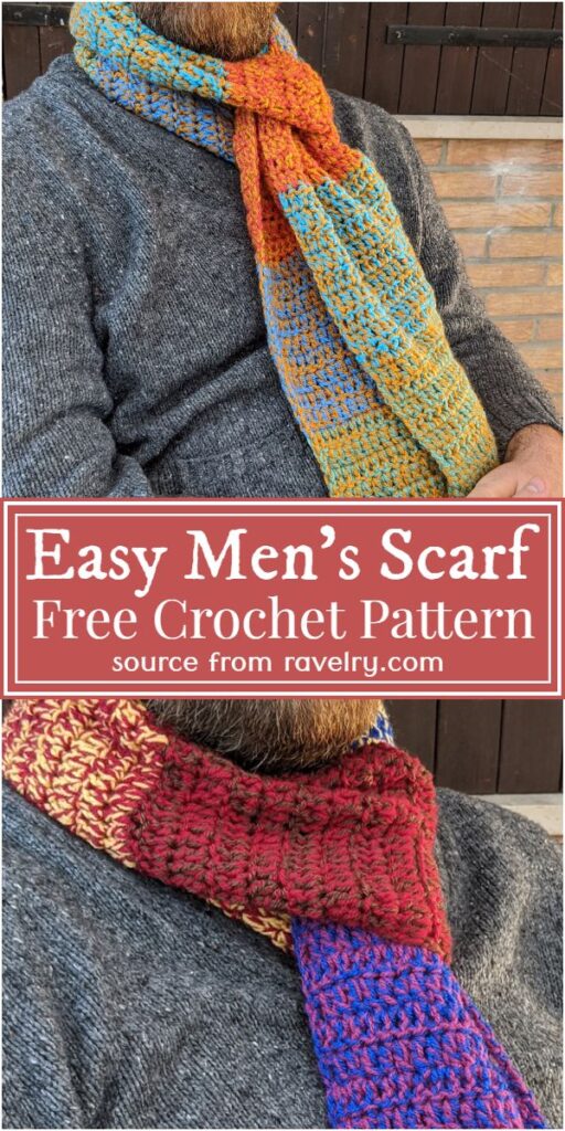 14 Creative Free Crochet Men Scarf Patterns