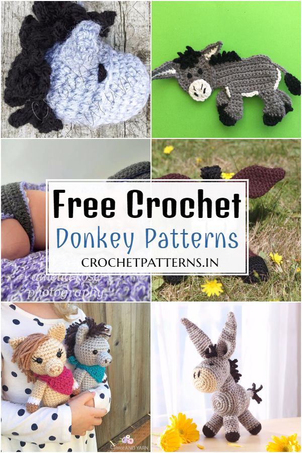 20+ Free Crochet Donkey Patterns