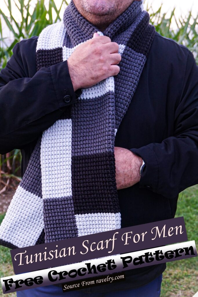 14 Creative Free Crochet Men Scarf Patterns