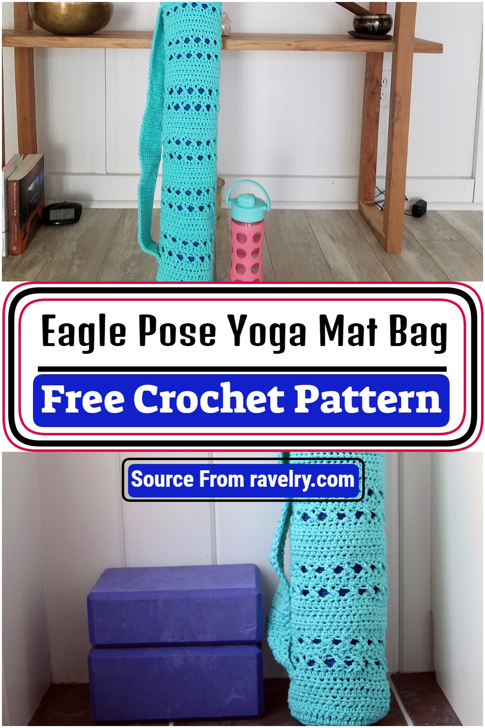 Lacey Yoga Mat Bag. PDF PATTERN -   Yoga mat bag, Crochet bag pattern,  Crochet accessories