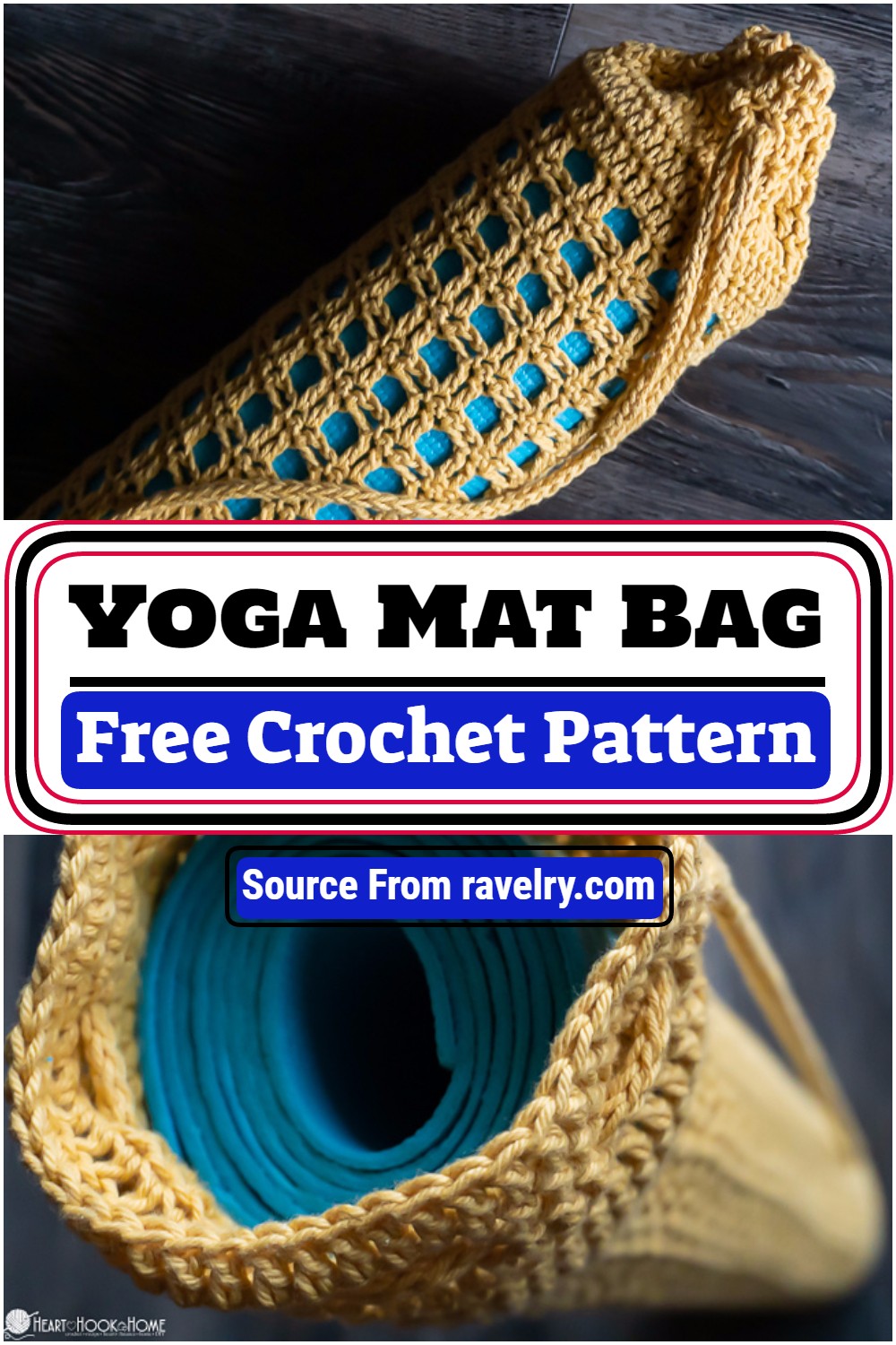Namaste Rainbow Yoga Mat Bag PDF Crochet Pattern 