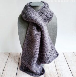 14 Free Crochet Keyhole Scarf Patterns