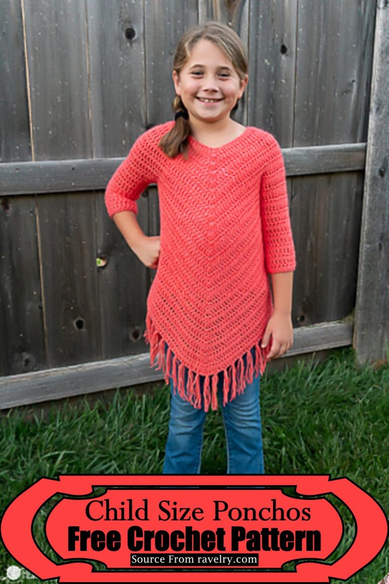 36 Free Crochet Poncho Patterns For All Ages