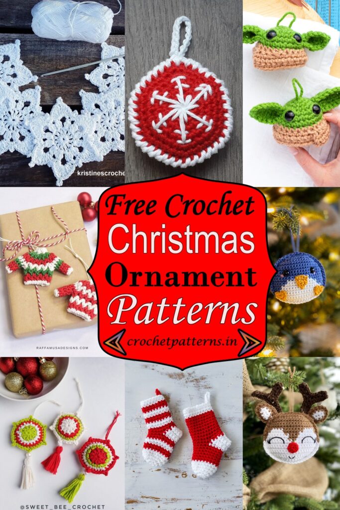 21 Free Crochet Christmas Ornament Patterns