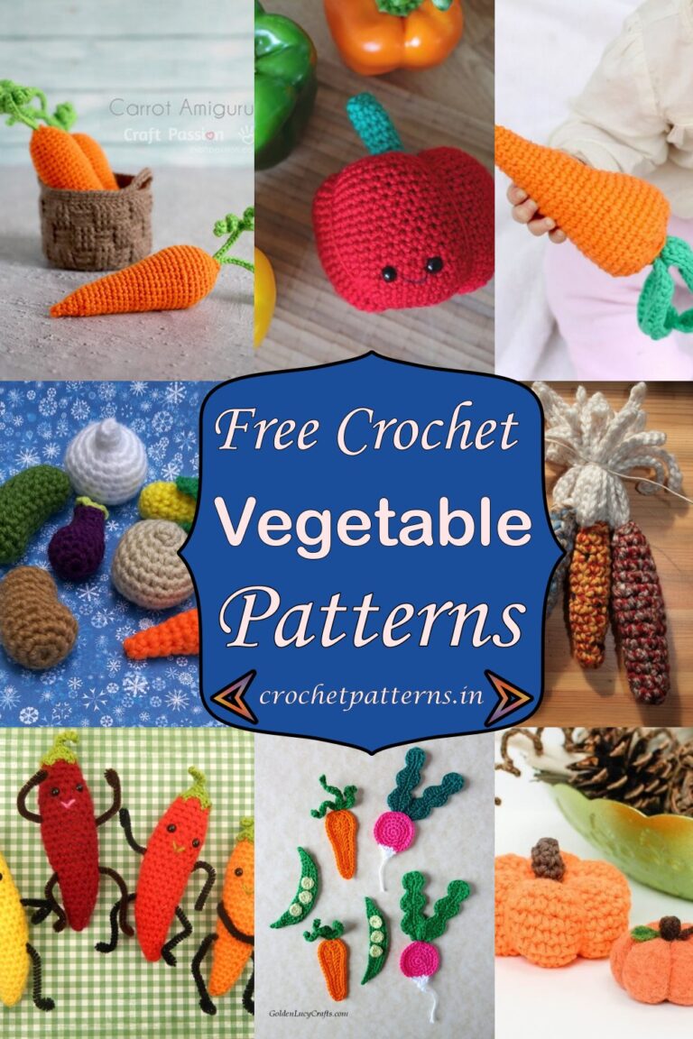 15 Free Crochet Vegetable Patterns