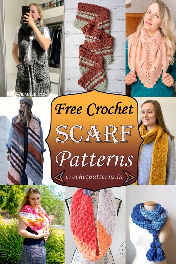 50+ Free Crochet Scarf Patterns And Designs