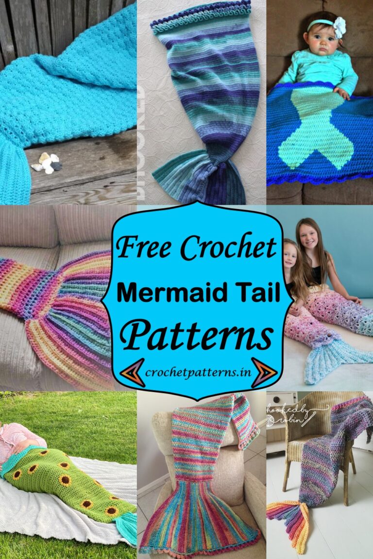 30 Free Crochet Mermaid Tail Patterns