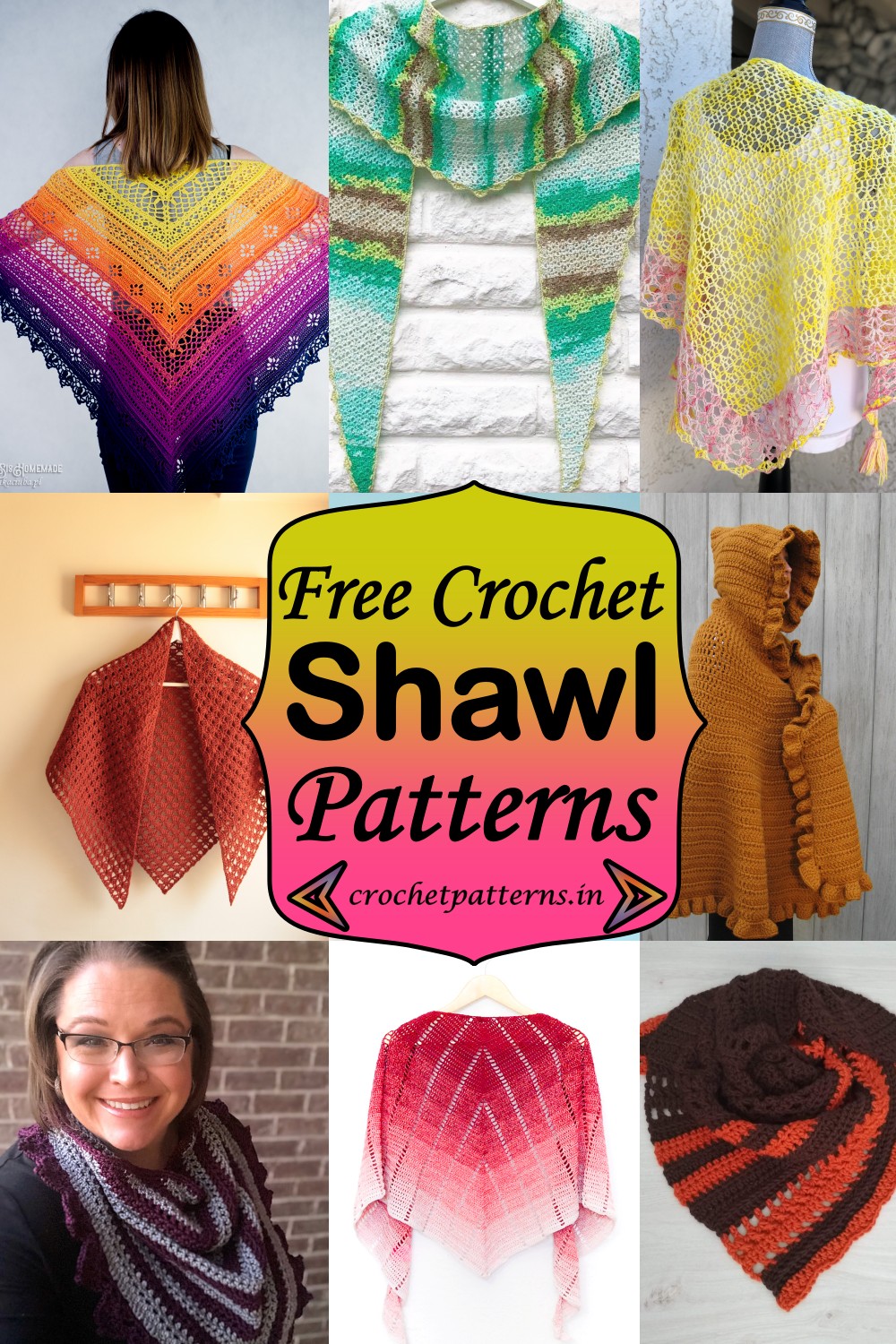 40 Free Crochet Shawl Patterns