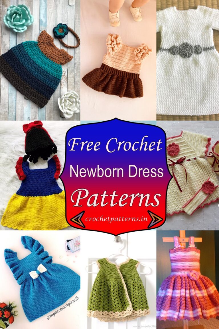 15 Crochet Newborn Dress Patterns For New Mothers