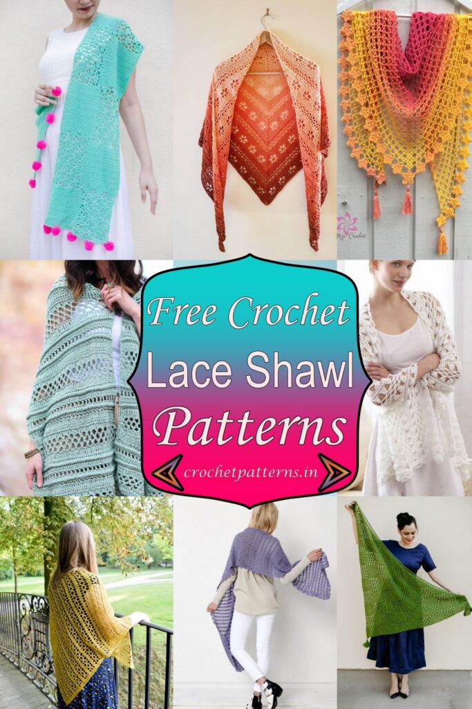 25 Free Crochet Lace Shawl Patterns