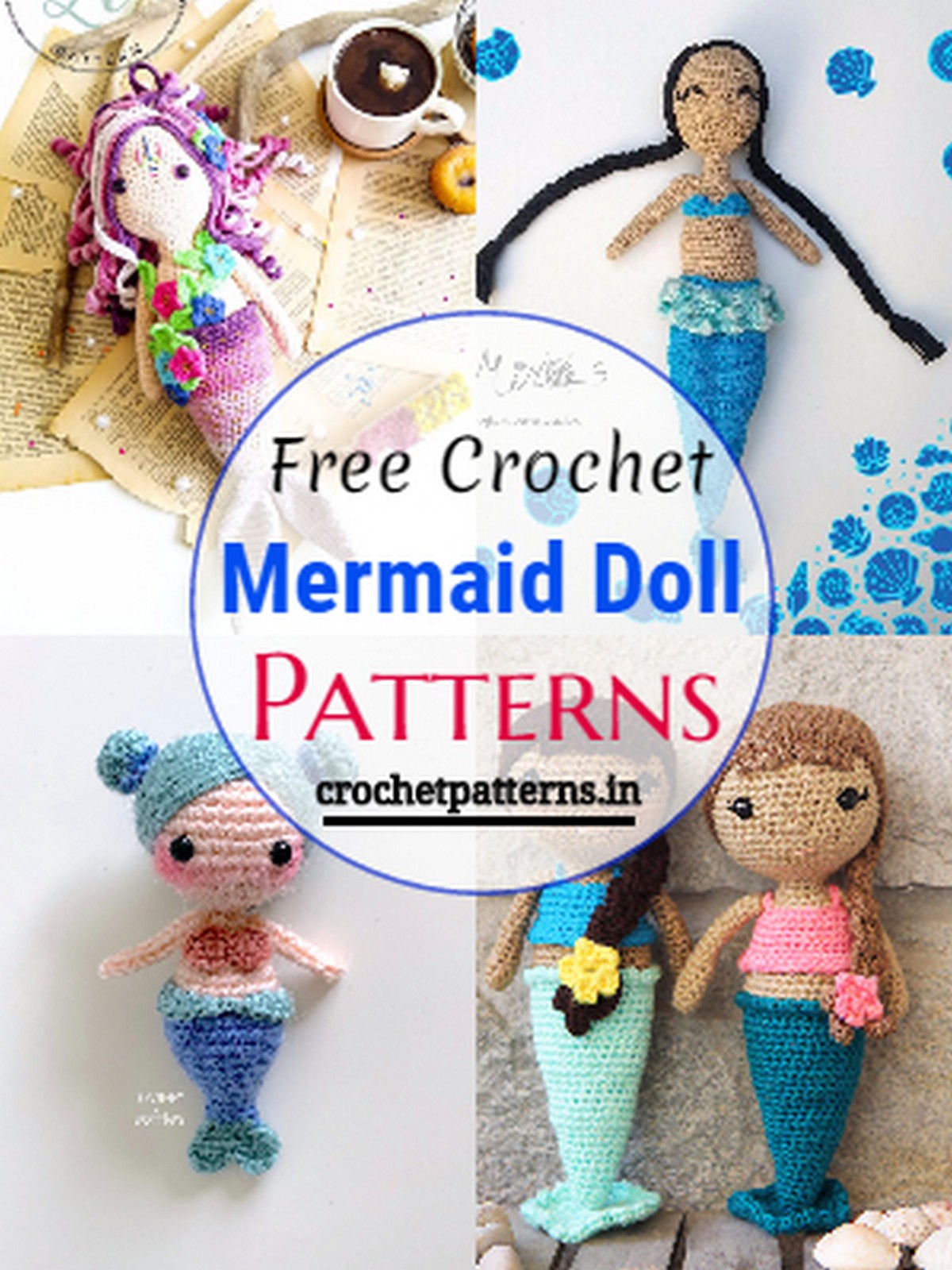 15 Free Crochet Mermaid Doll Patterns