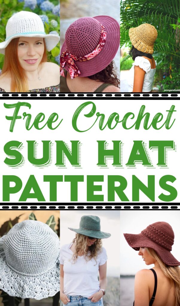 21 Stylish Free Crochet Sun Hat Patterns