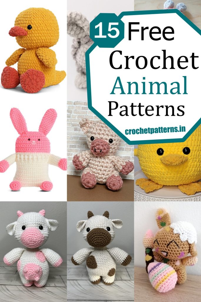 15 Fun Crochet Animal Patterns For Beginners