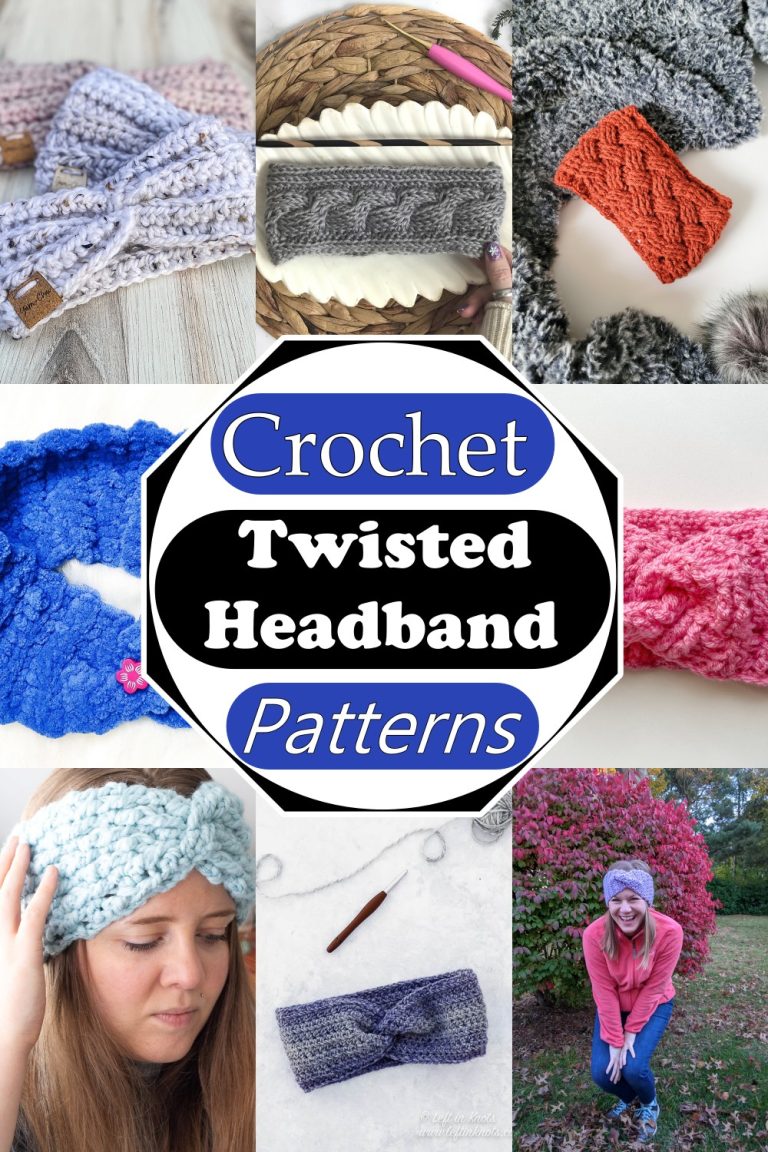 20 Crochet Twisted Headband Patterns