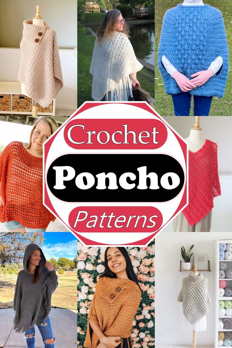 36 Free Crochet Poncho Patterns For All Ages