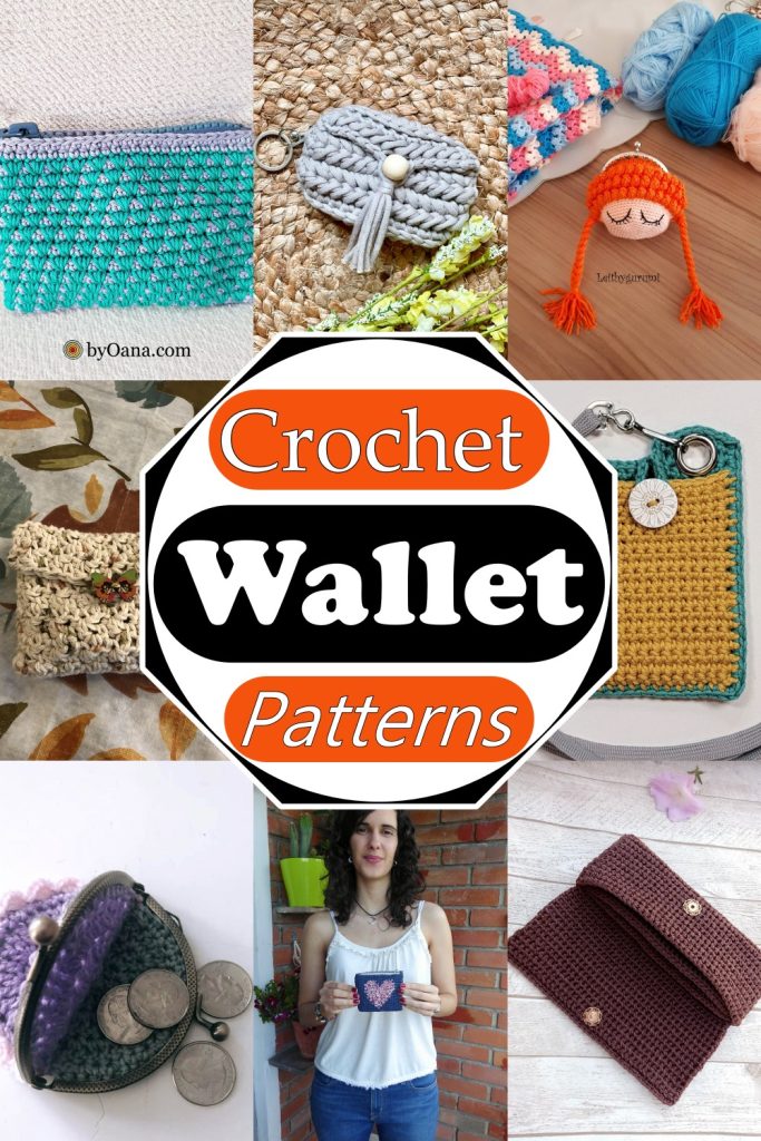 15 Free Crochet Wallet Patterns - Videos Tutorials