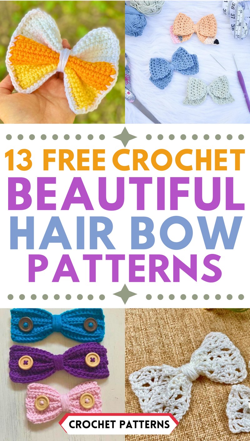Free Crochet Hair Bow Patterns