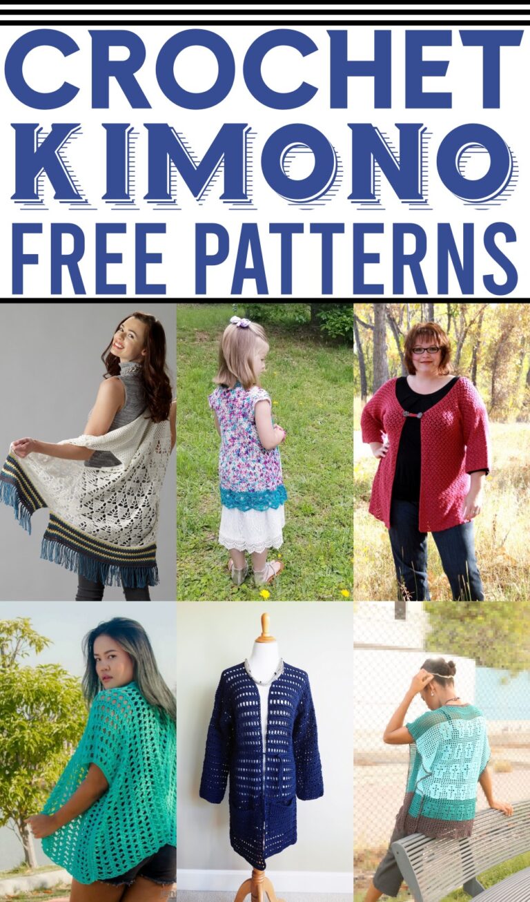 25 Free Crochet Kimono Patterns