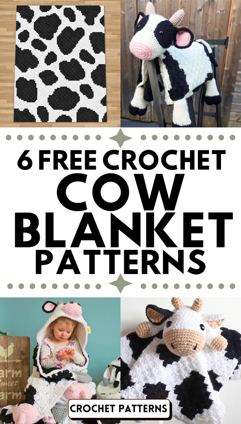 Crochet Cow Blanket Patterns