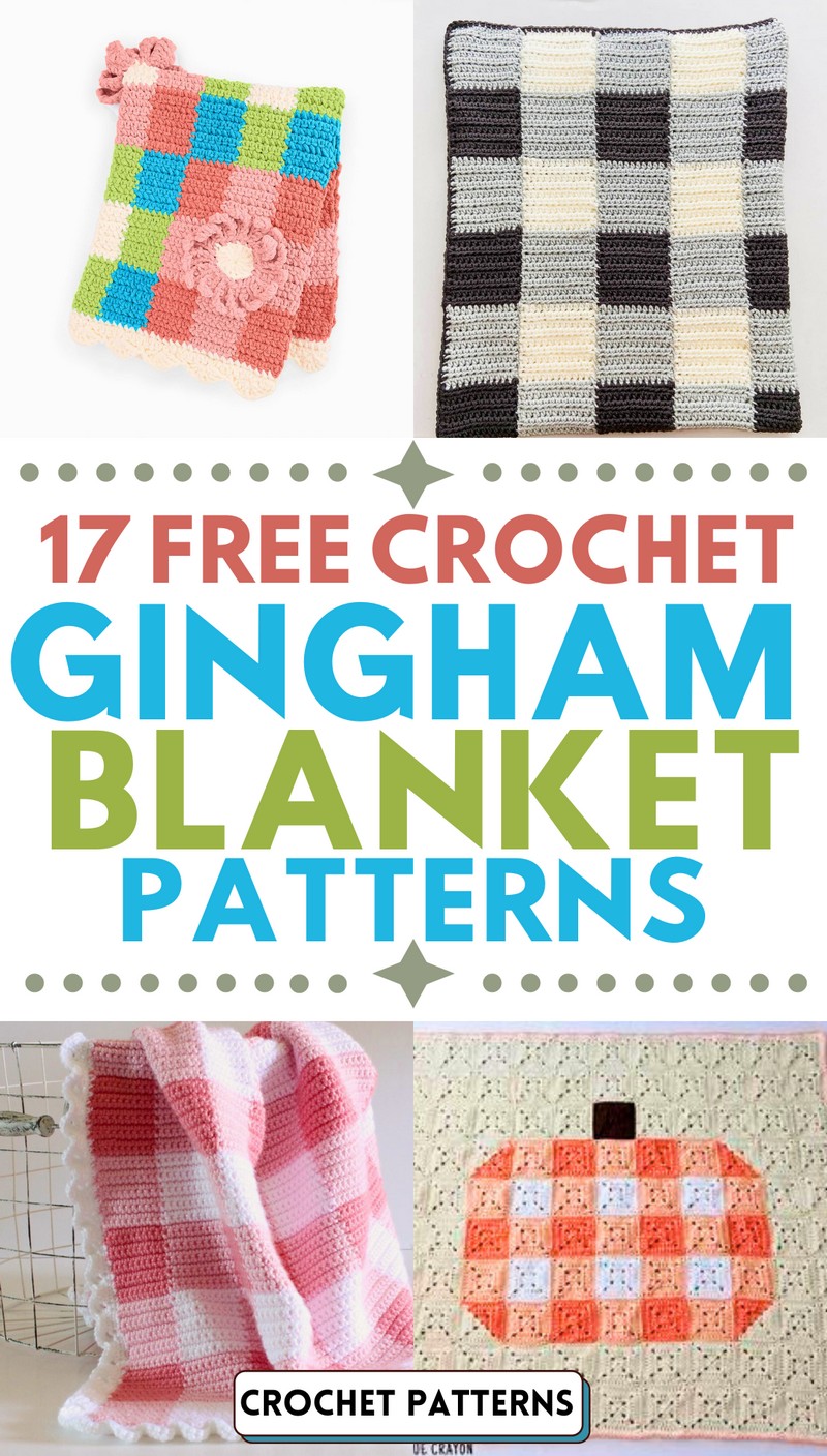 Crochet Gingham Blanket Patterns