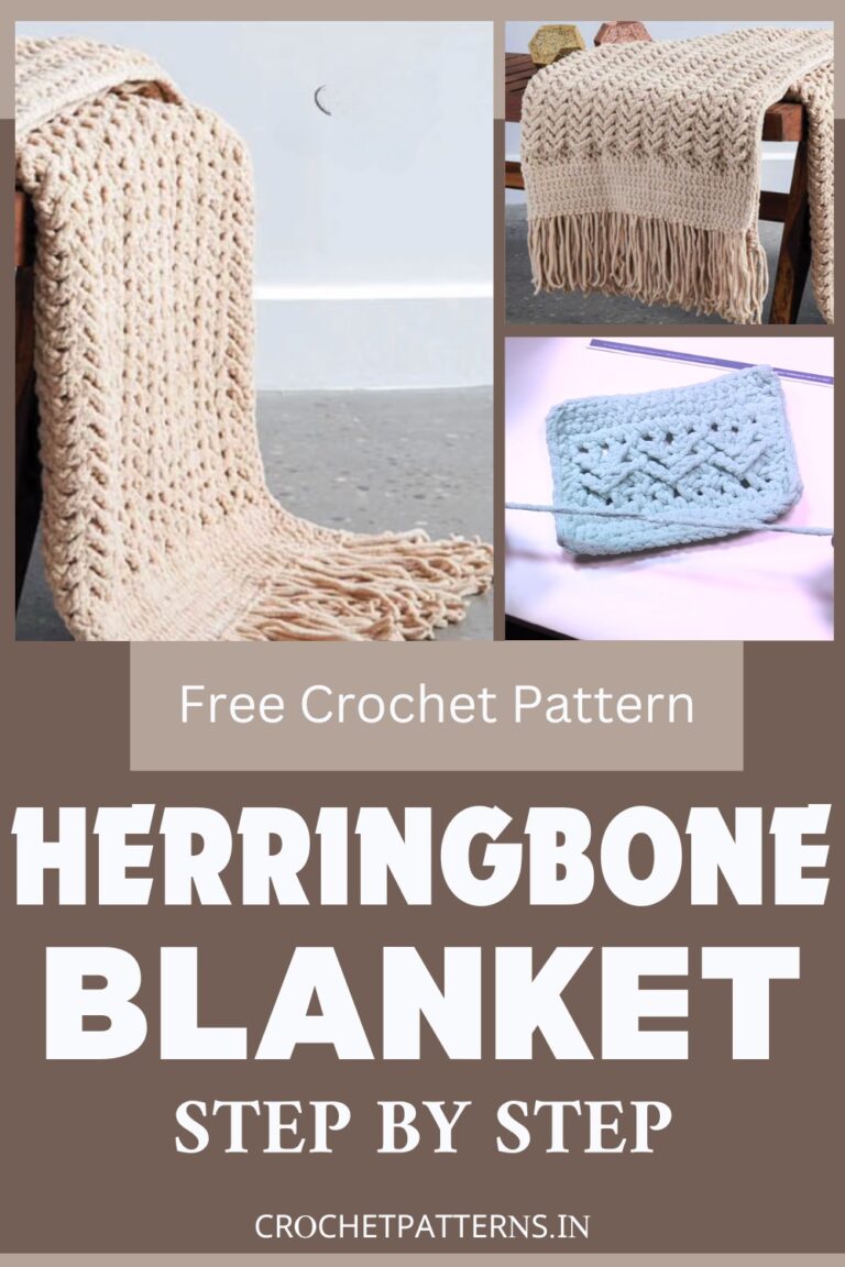 Crochet Herringbone Stitch Blanket For Winter Nights