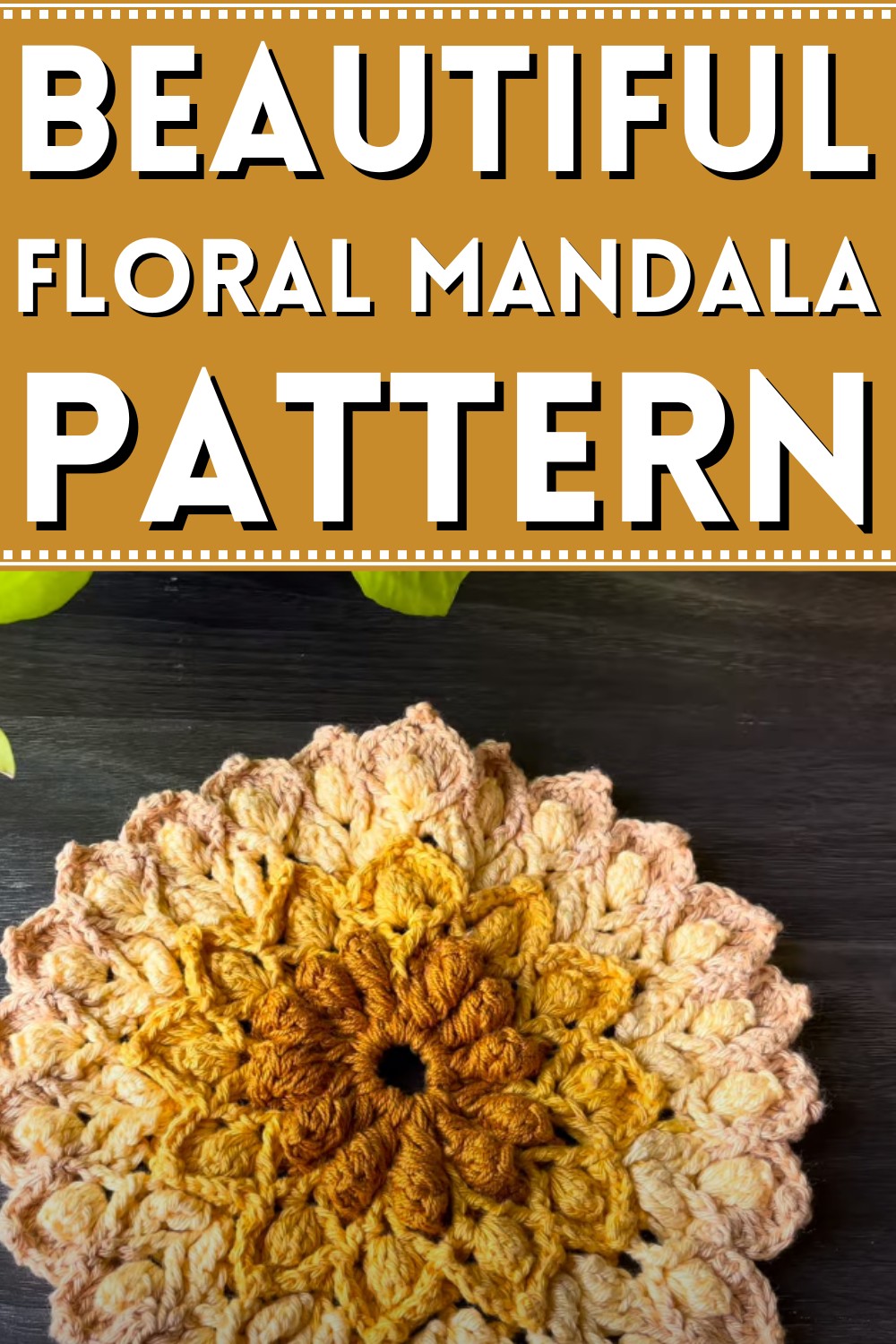 Beautiful Crochet Floral Mandala Pattern