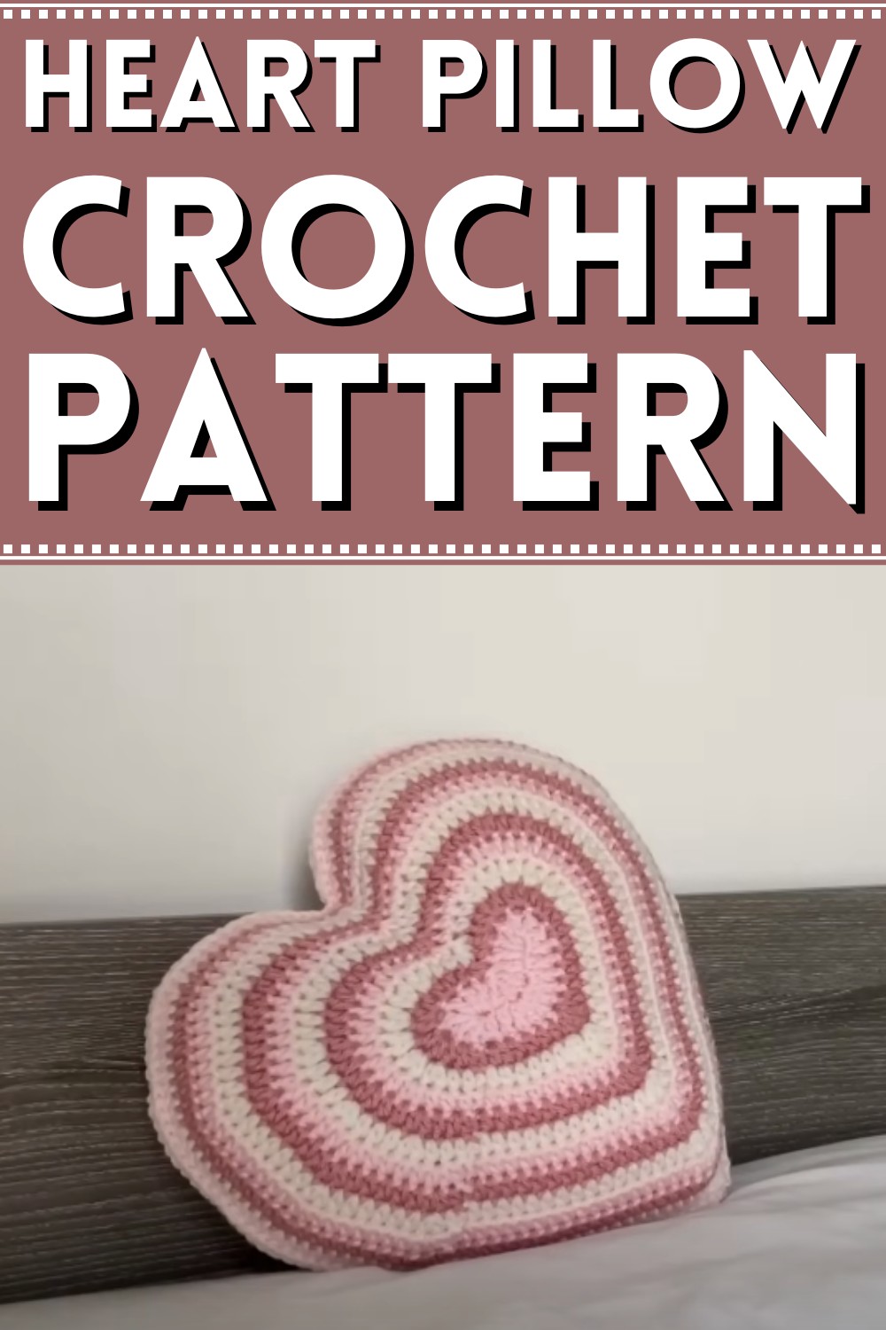 Crochet A Heart-shaped Cushion/pillow