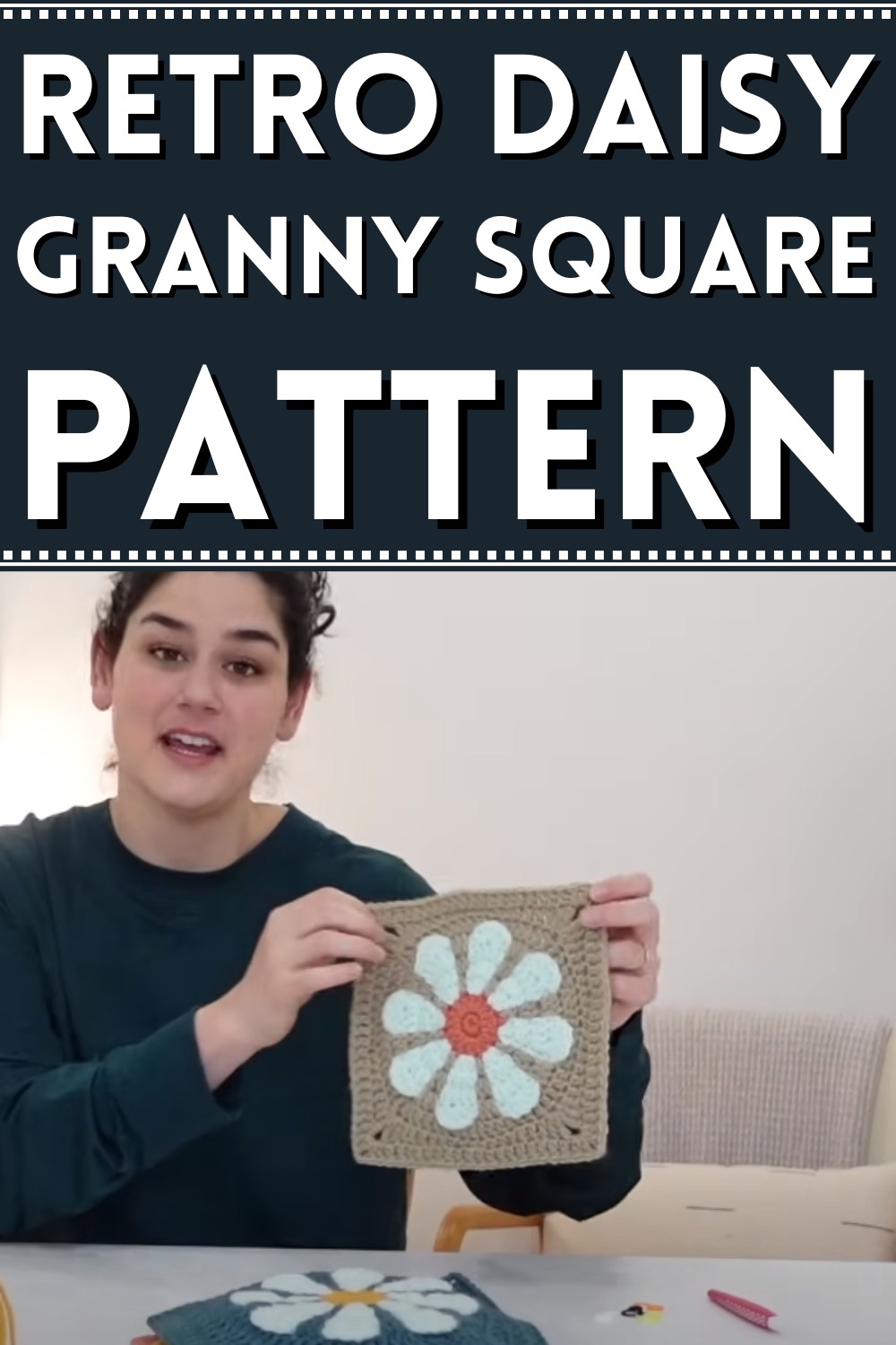 Crochet A Retro Daisy Granny Square