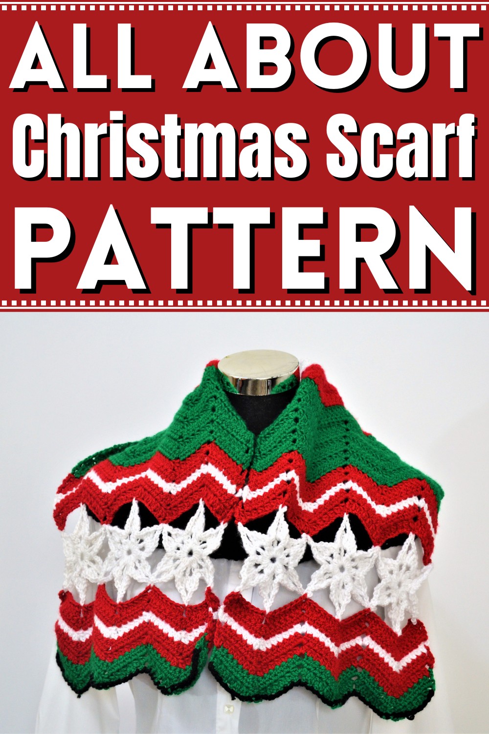 Crochet All About Christmas Scarf Pattern