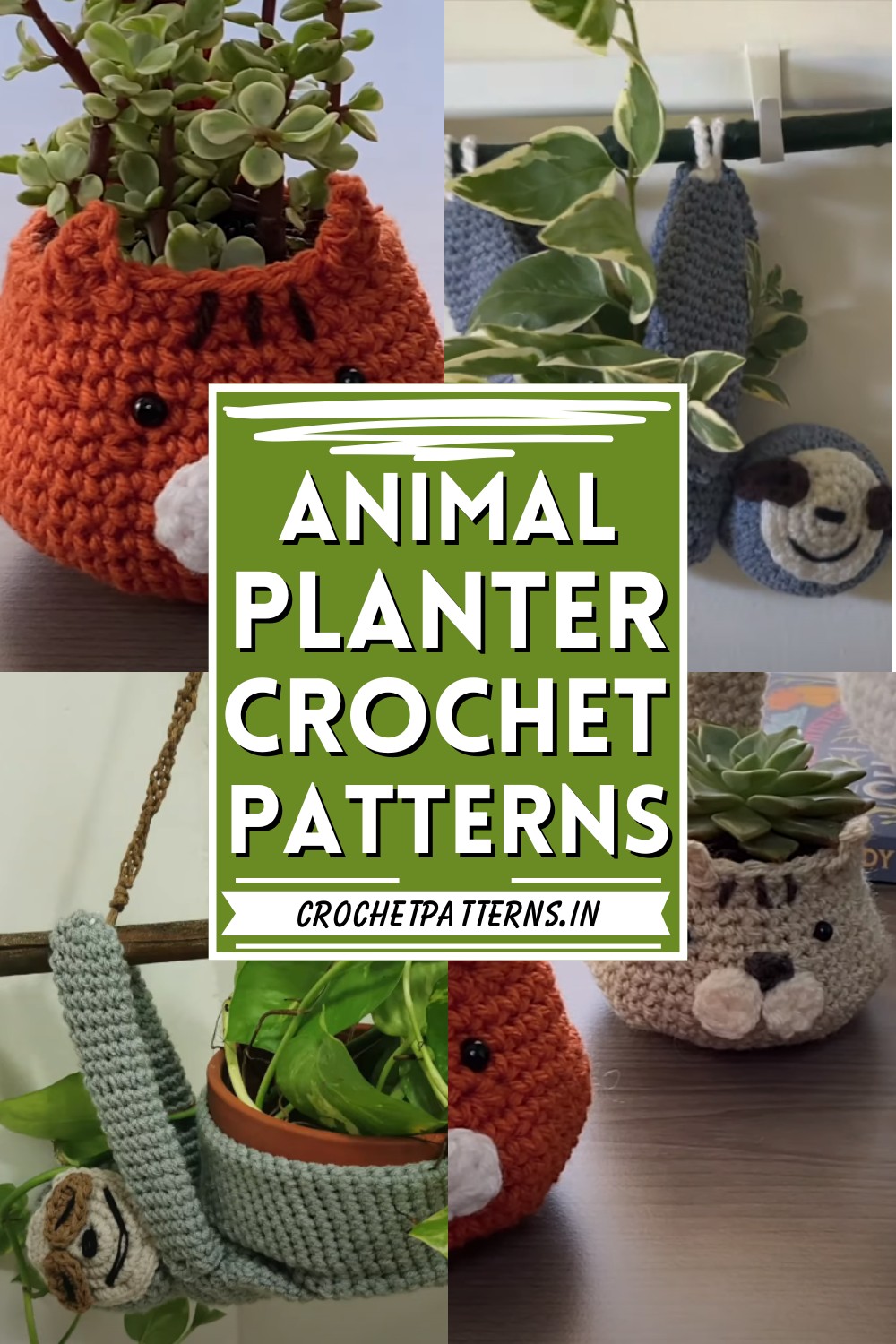 Crochet Animal Planter Patterns