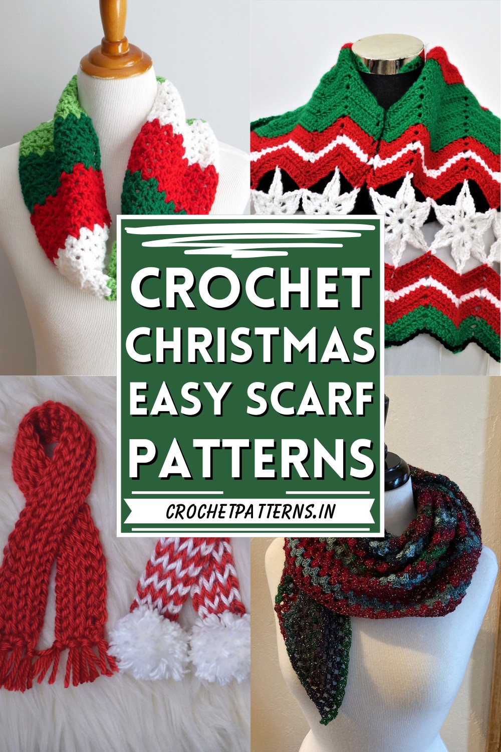 Crochet Christmas Scarf Pattern