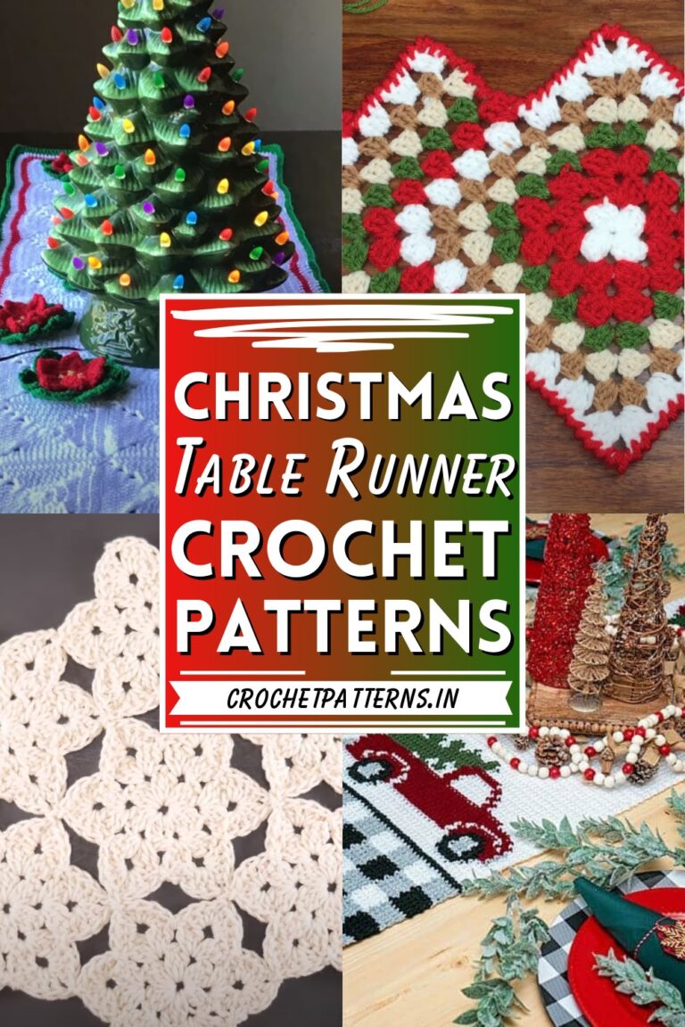 Crochet Christmas Table Runner For Holiday Gatherings