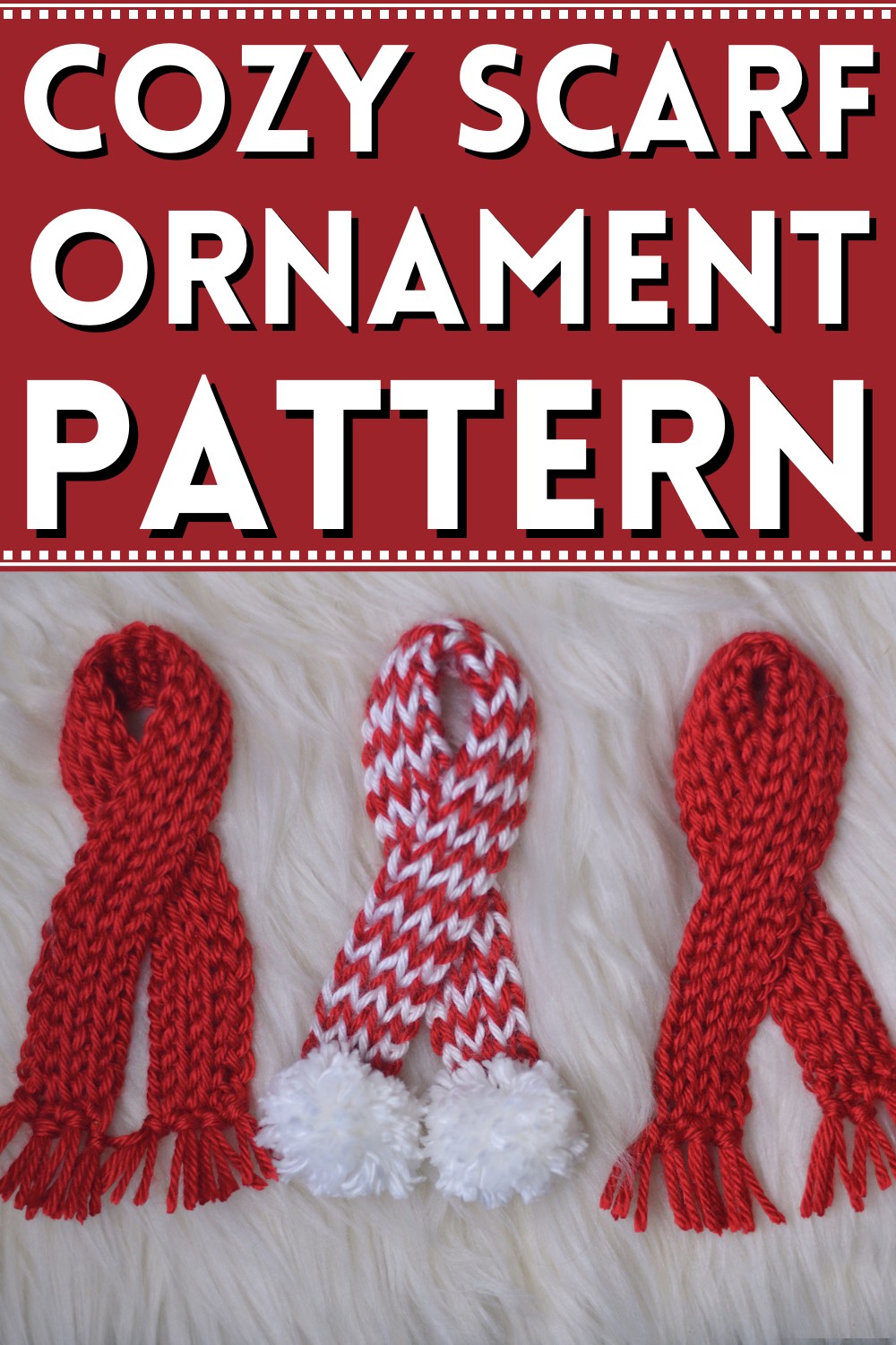 Crochet Cozy Scarf Ornament Pattern