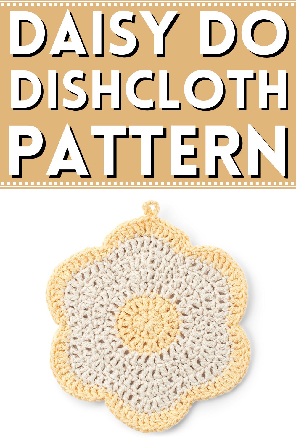 Crochet Daisy Do Dishcloth Pattern