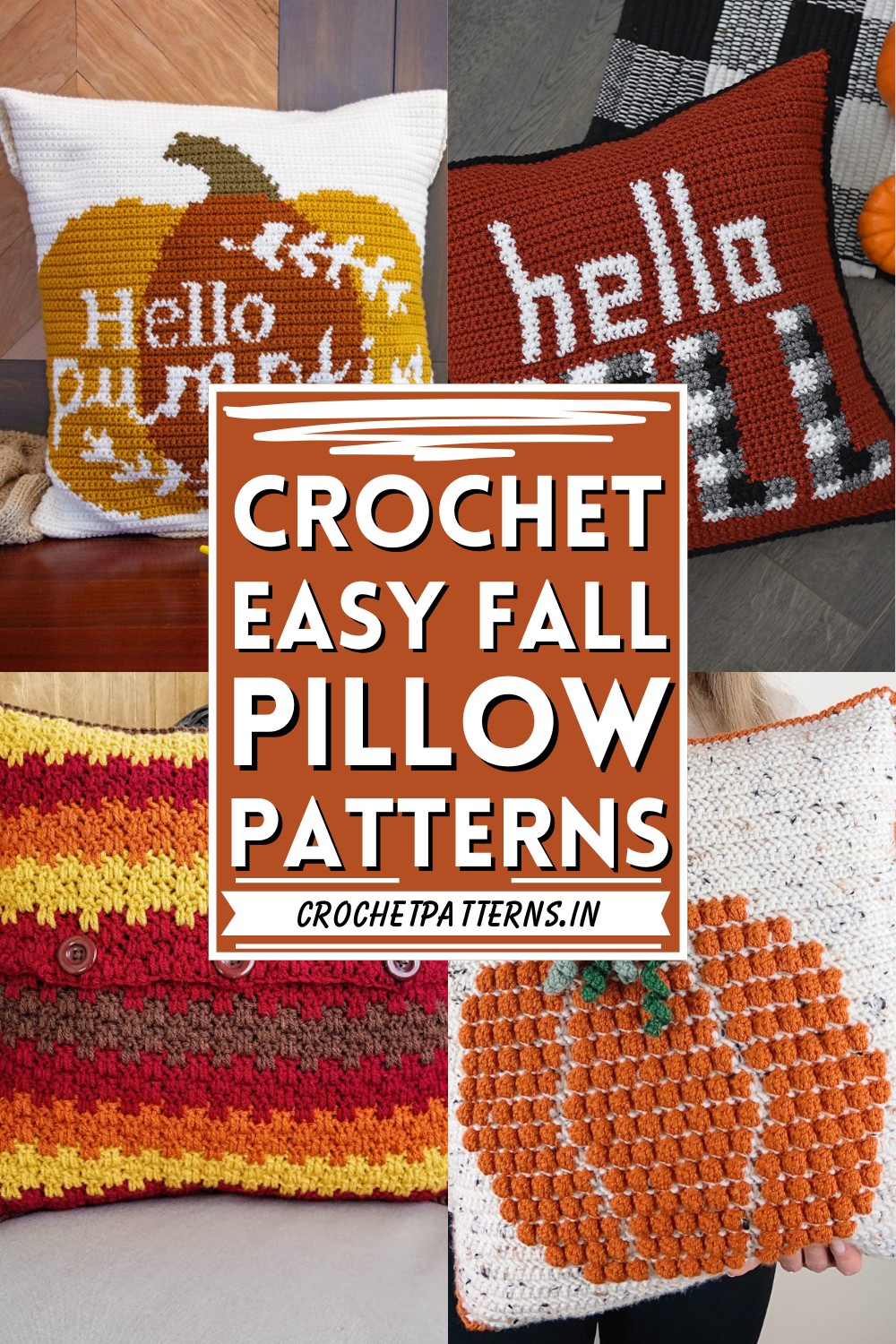 Crochet Easy Fall Pillow Pattern