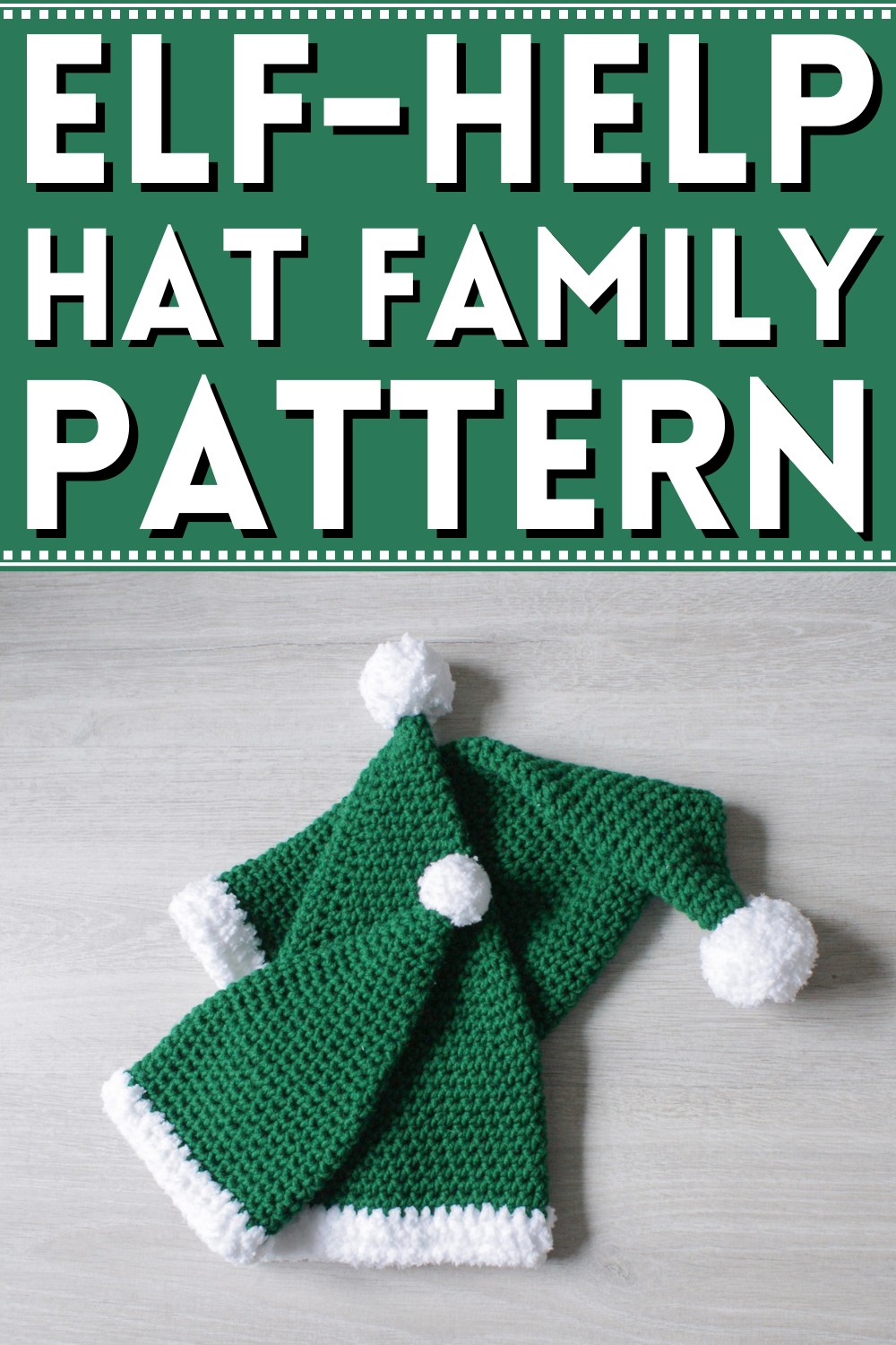Crochet Elf-help Hat Family Pattern