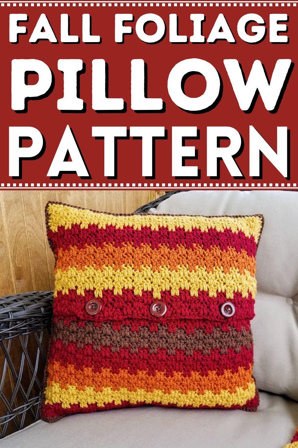 Crochet Fall Foliage Pillow Pattern