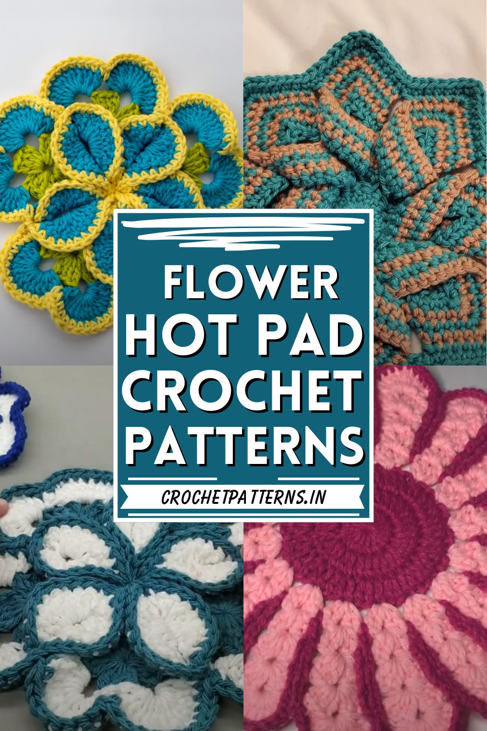 Crochet Flower Hot Pad Patterns