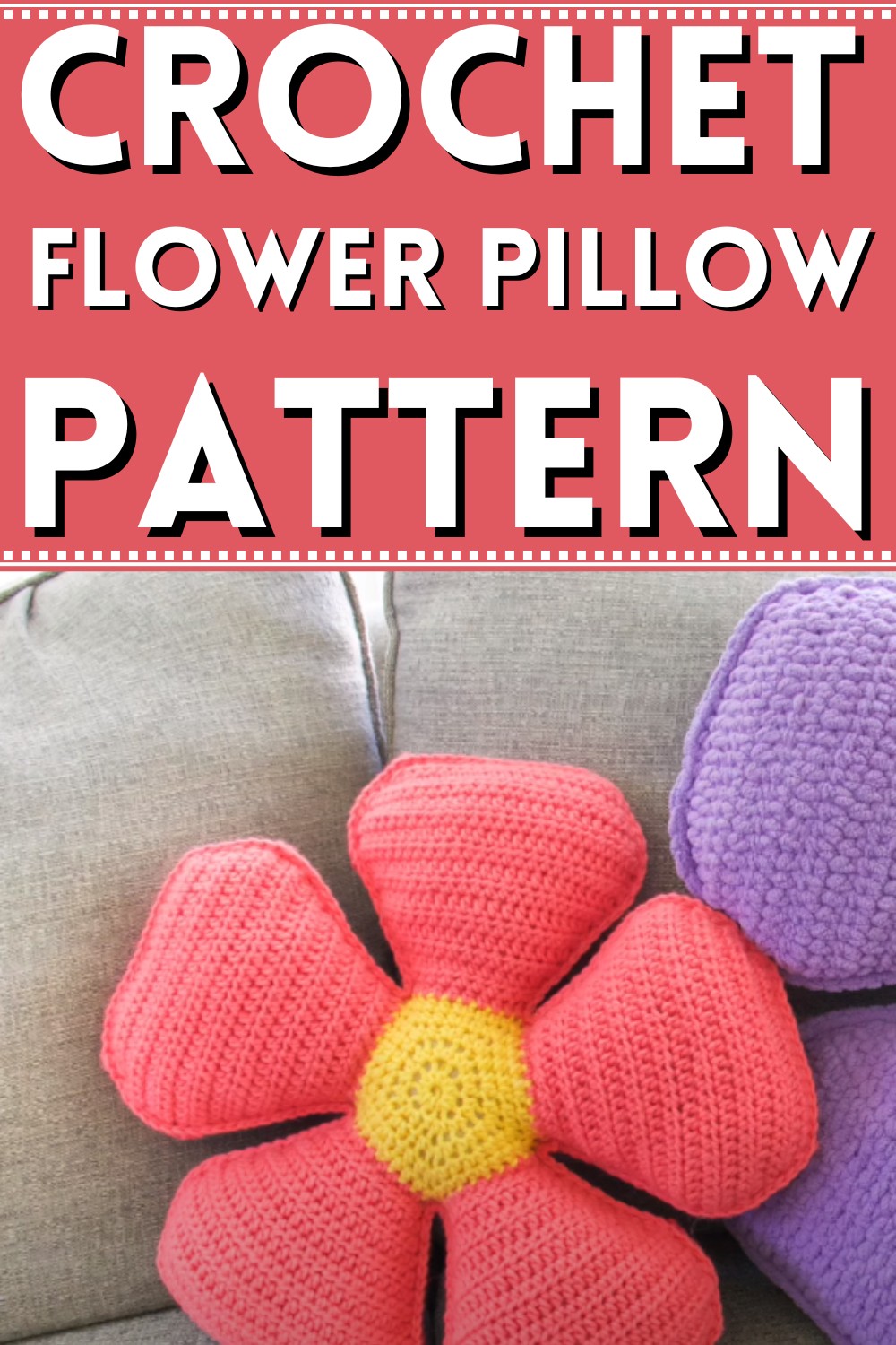 Crochet Flower Pillow (1)