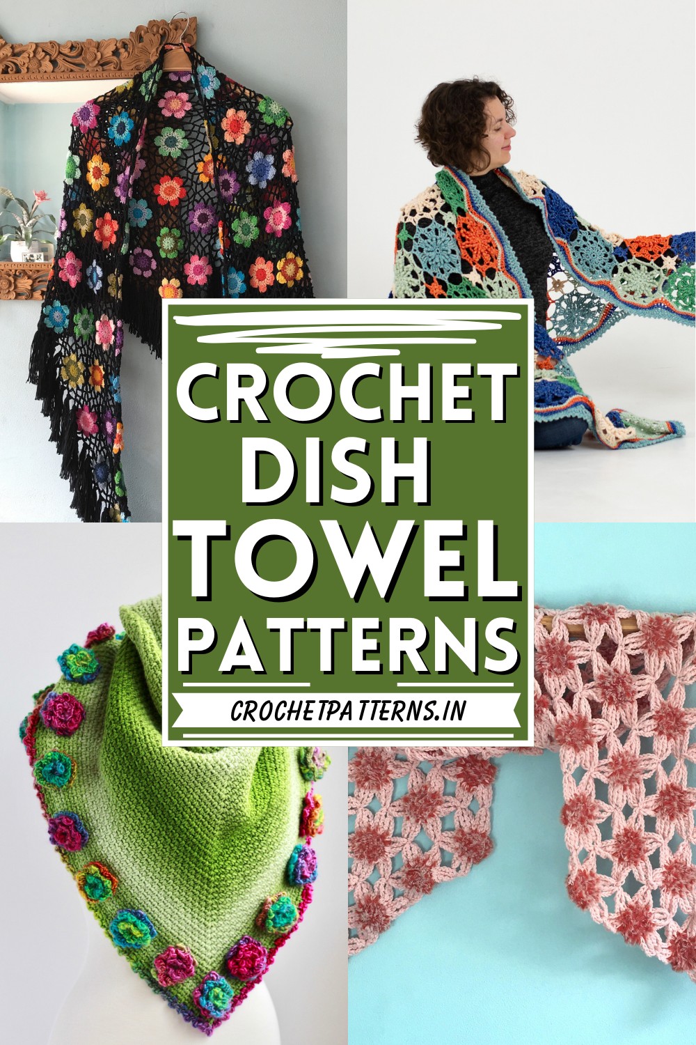 Crochet Flower Shawl Patterns